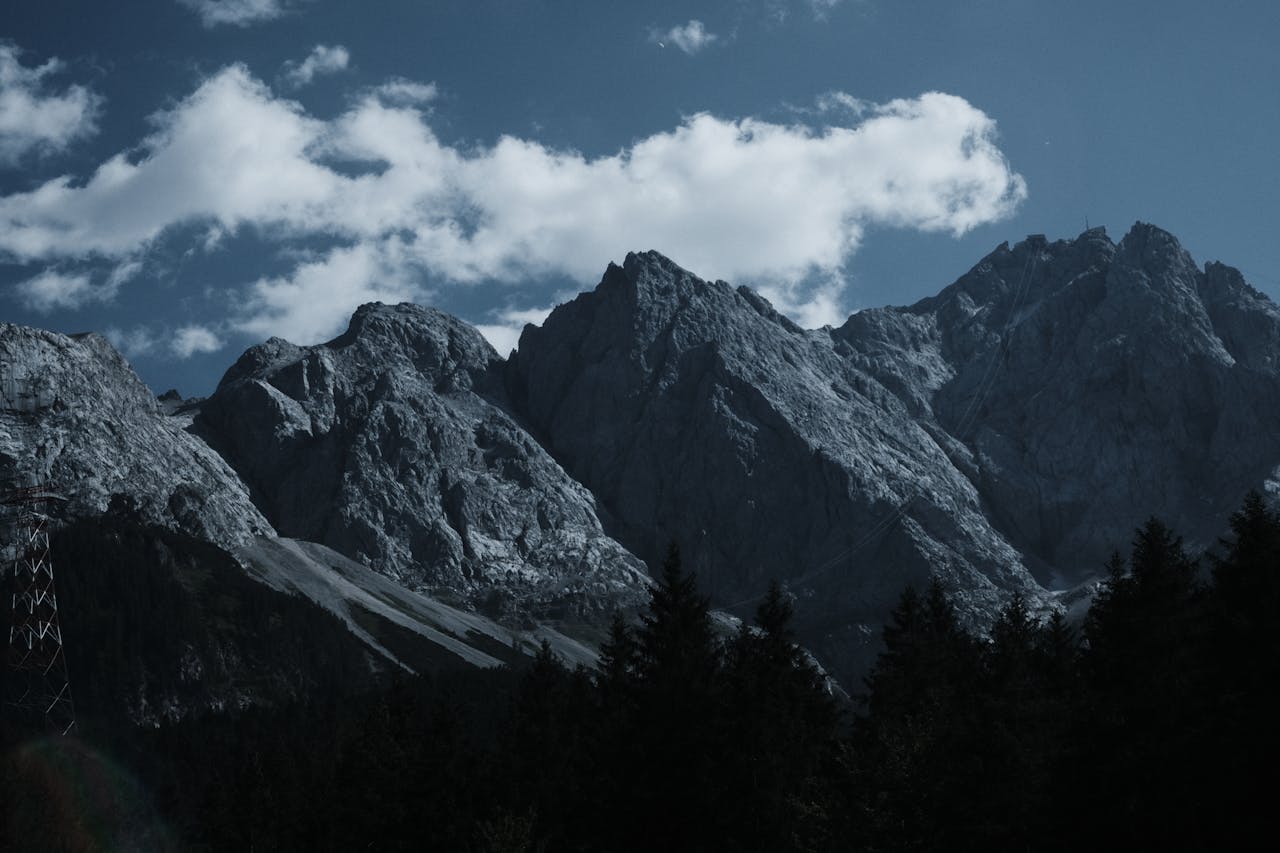 Stunning view of the rugged Bavarian Alps in Garmisch-Partenkirchen, Germany. Perfect for nature lovers.