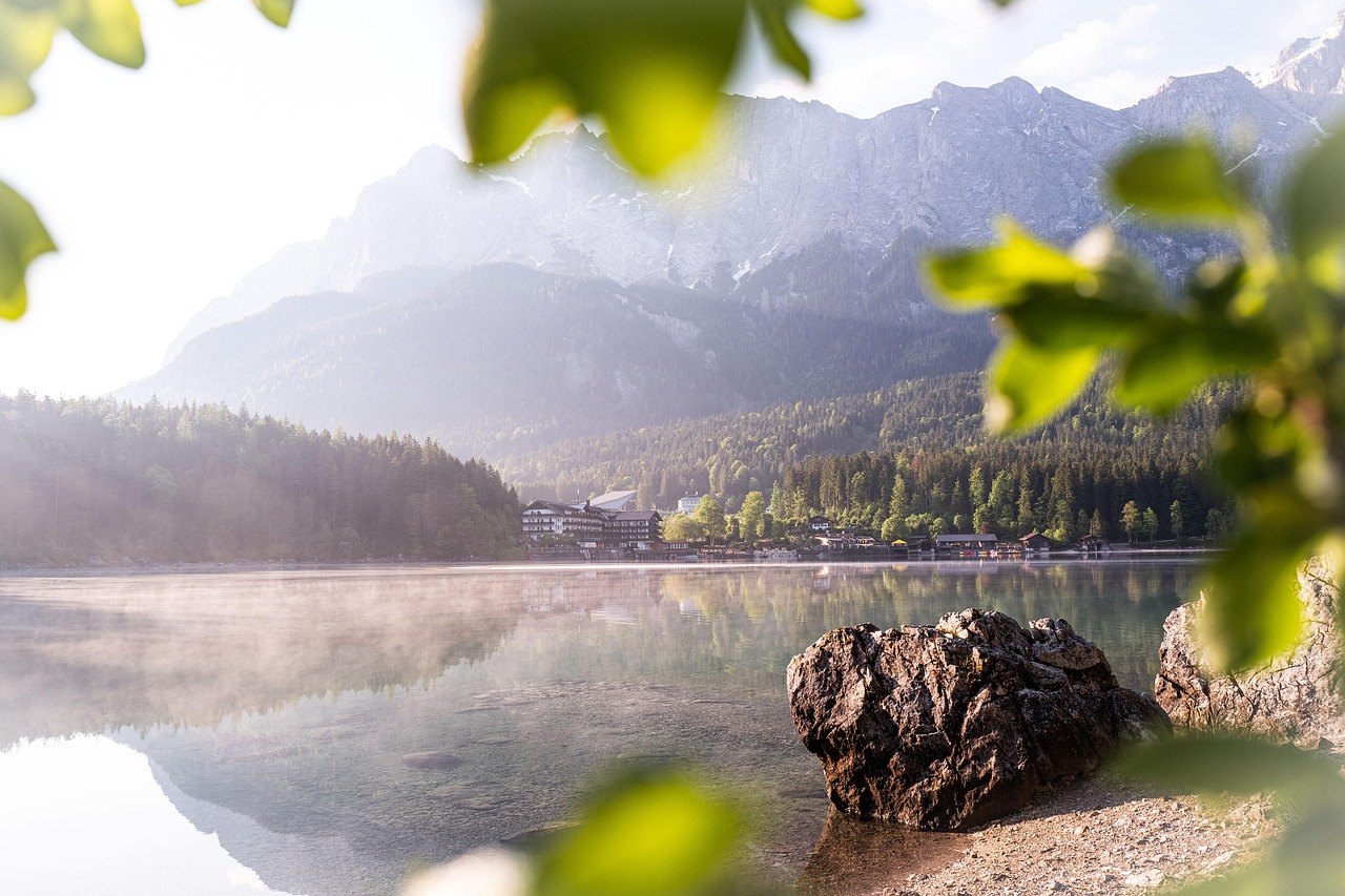 eibsee, zugspitze, nature, bavaria, lake, landscape, mountains, water, mountain lake, alps, germany, mood, water reflection, grainau, garmisch, vacations, reflection, hike, mountain landscape